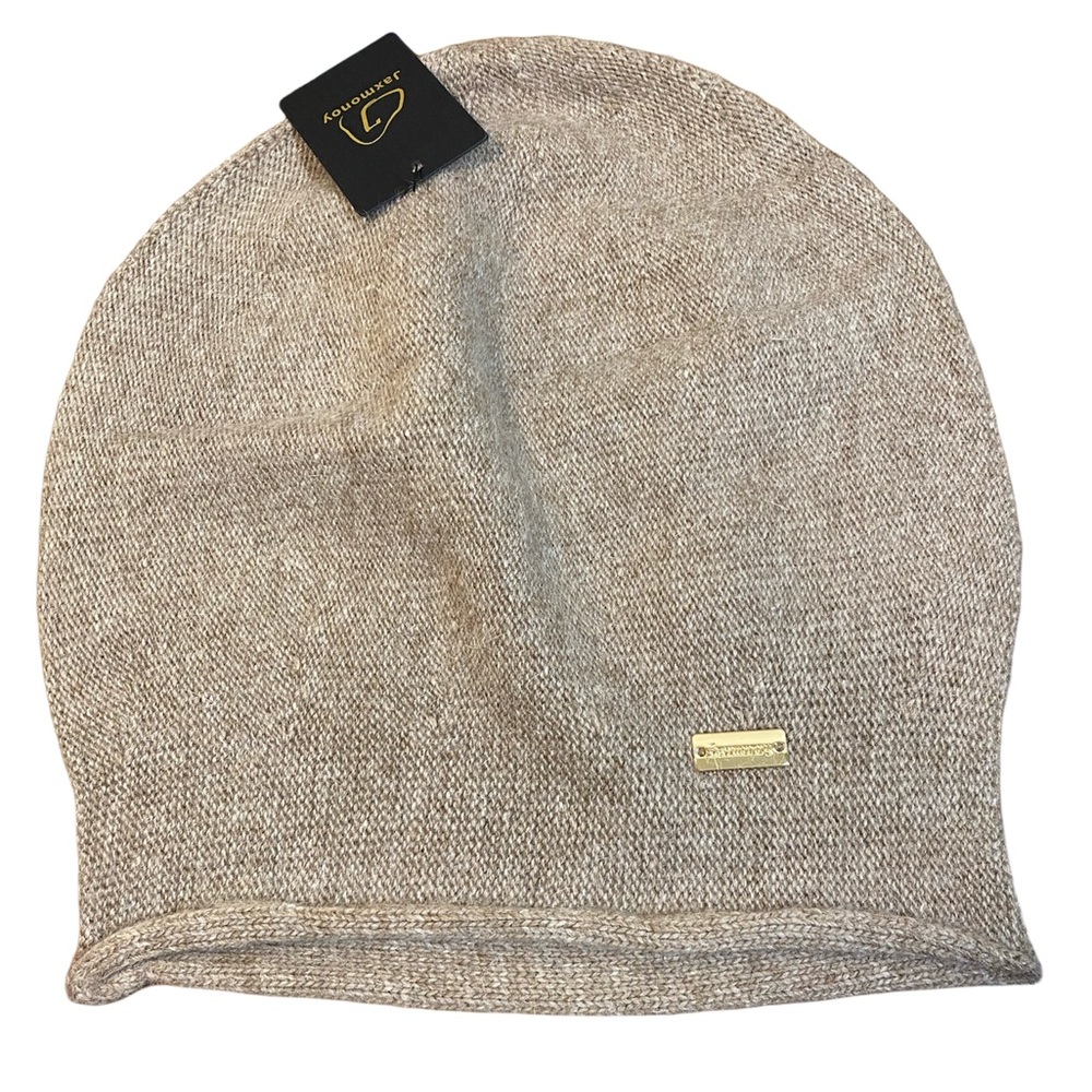 Cashmere Slouchy Knit Beanie Hat